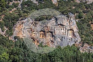 Kings Tombs of Kaunos near Dalyan,ÃÂ Turkey photo